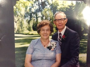 Grandma and Grandpa at their 45th wedding anniversary